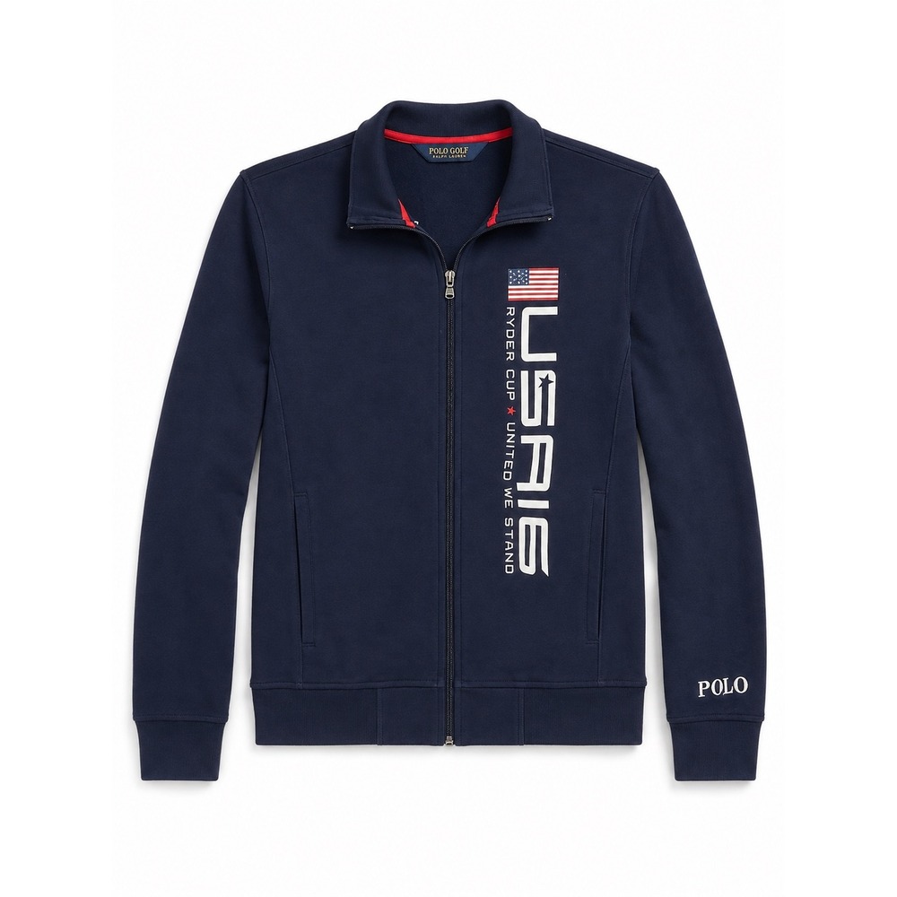 Polo Golf Ralph Lauren 2016 Ryder Cup USA Full Zip Jacket Navy Blue Mens Small S